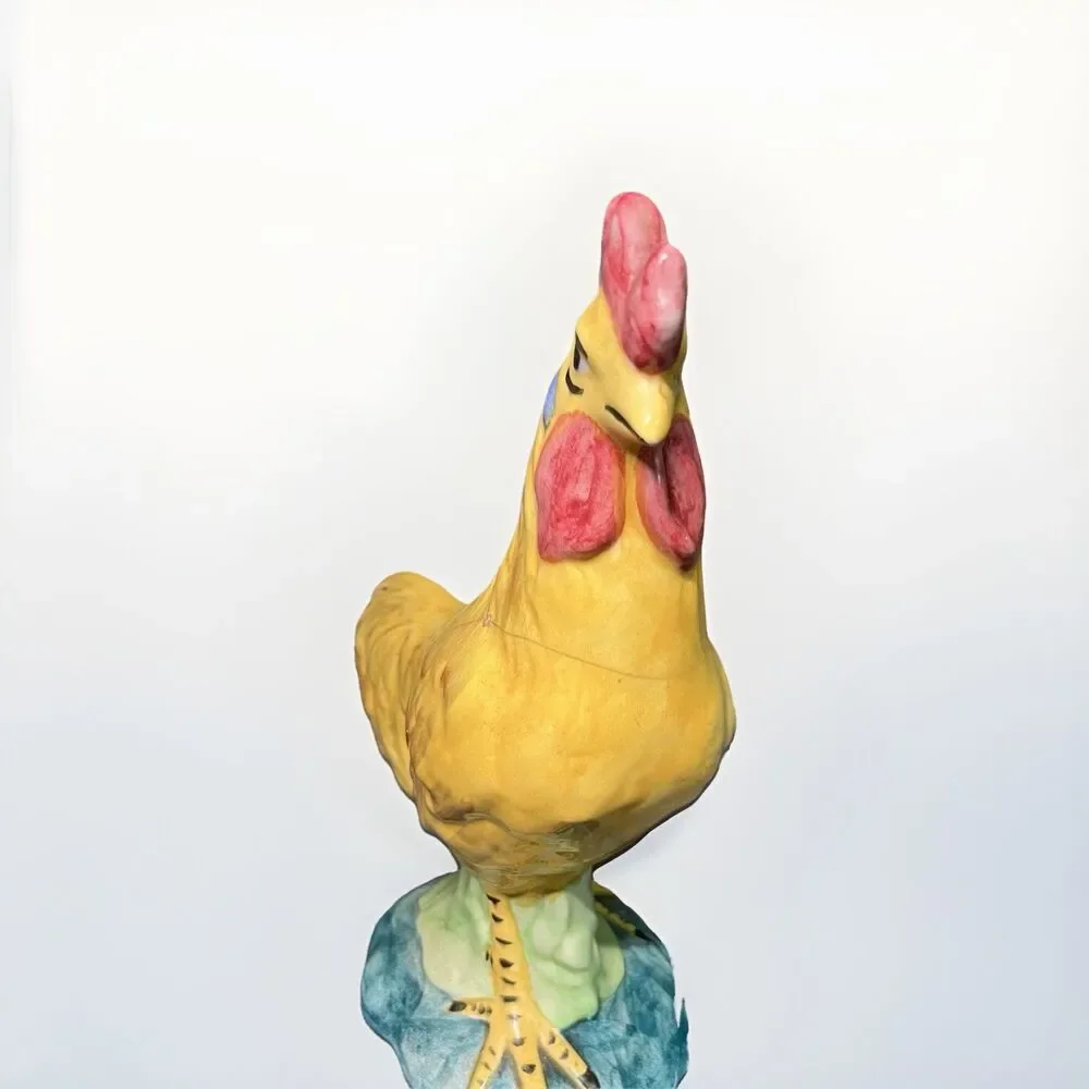 Nice STANGL Pottery Bird #3445-LARGE 9.5”ROOSTER--Signed “VR”